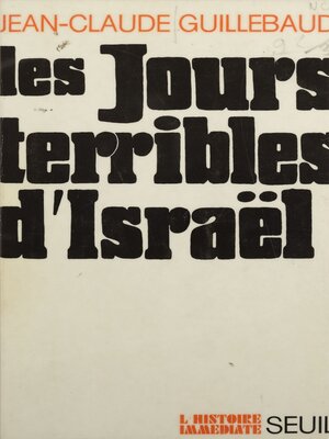 cover image of Les jours terribles d'Israël